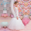 Lace Sequined Beading Flower Girl Vestidos para o casamento